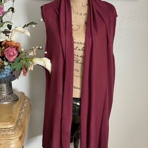 MAROON Vest By Joseph A